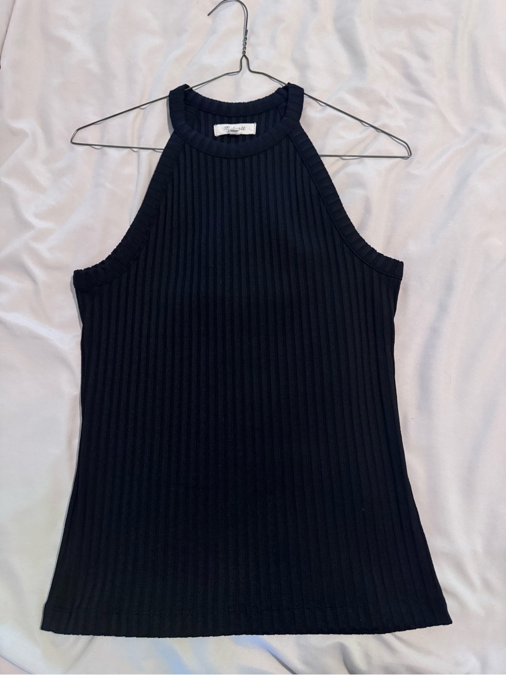 Madewell Ribbed Tank Top - Black